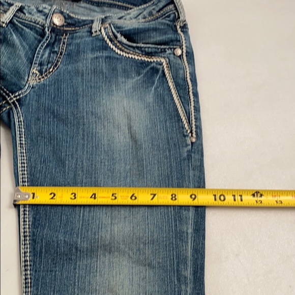 Silver Jeans Aiko Low Straight blue denim jeans 30 - Picture 12 of 14